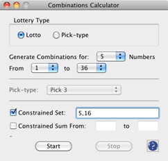 lotto combination calculator