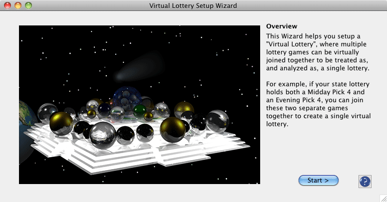 Virtual Lottery Setup Wizard